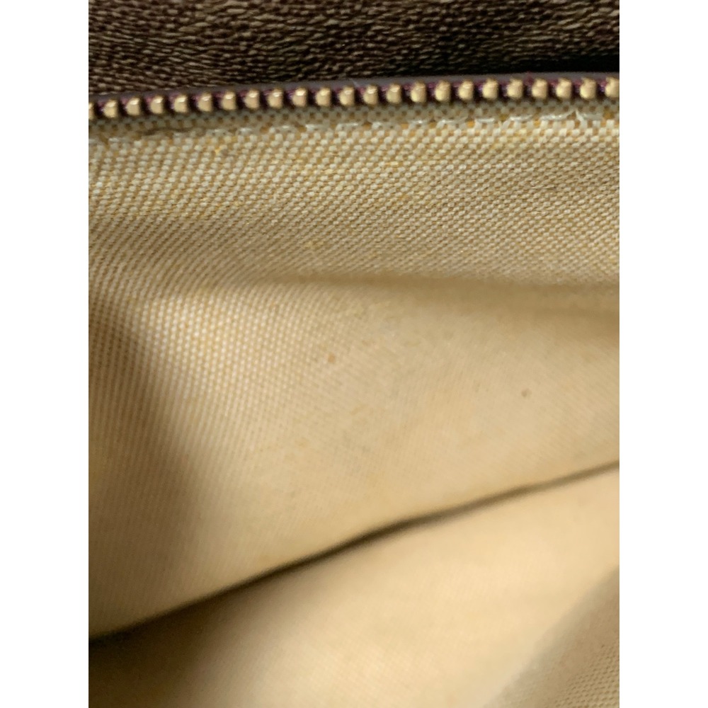 Coach Dreamer Shoulder Bag Chalk White Leather Signature Canvas Gold Chain#866 - Picture 15 of 16